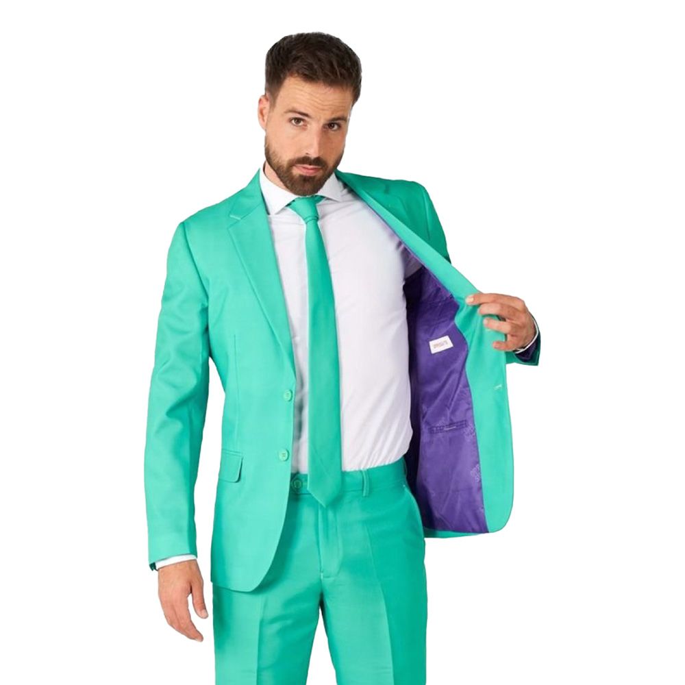 OppoSuits Trendy Turquoise Jakkesæt