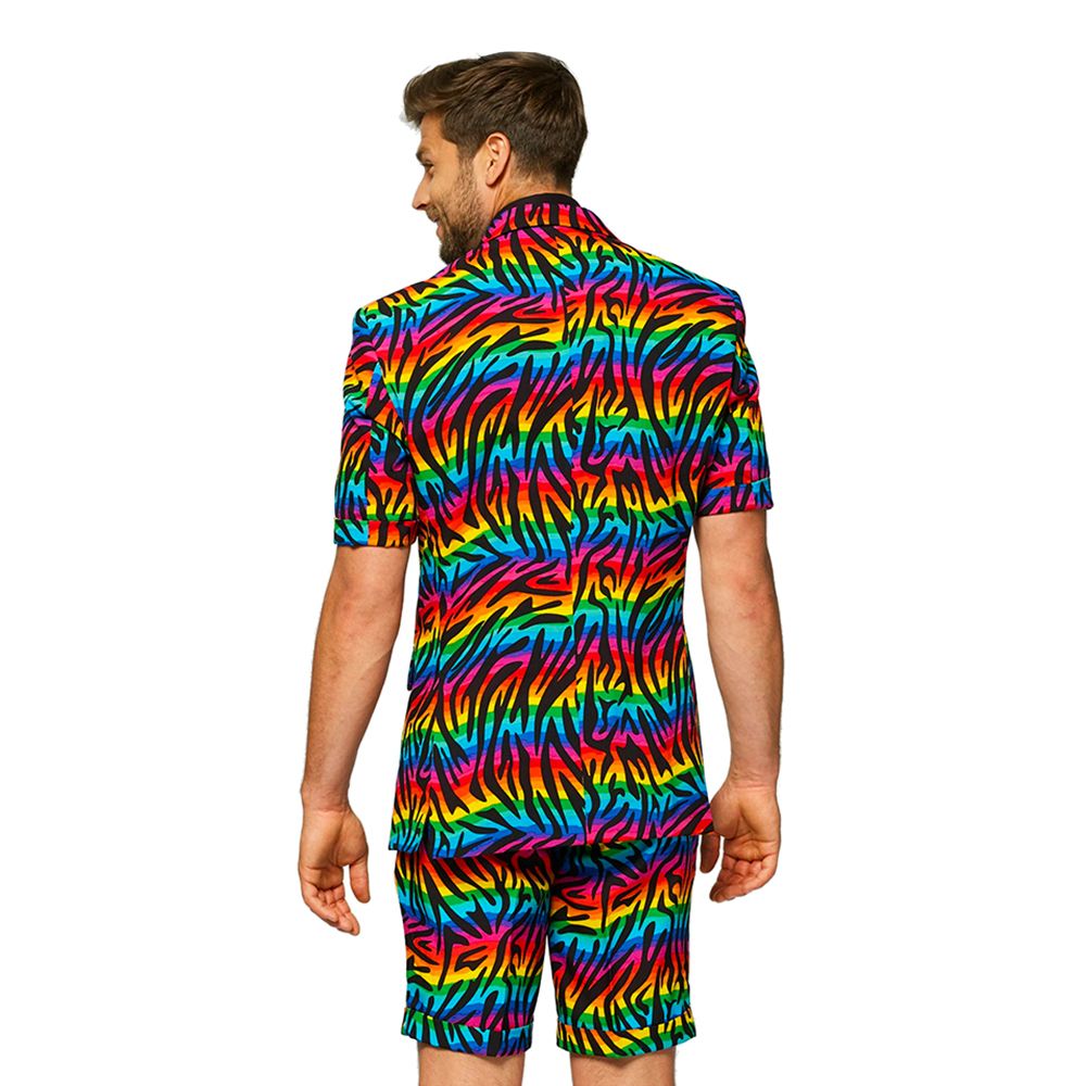 OppoSuits Wild Rainbow Shorts Kostym