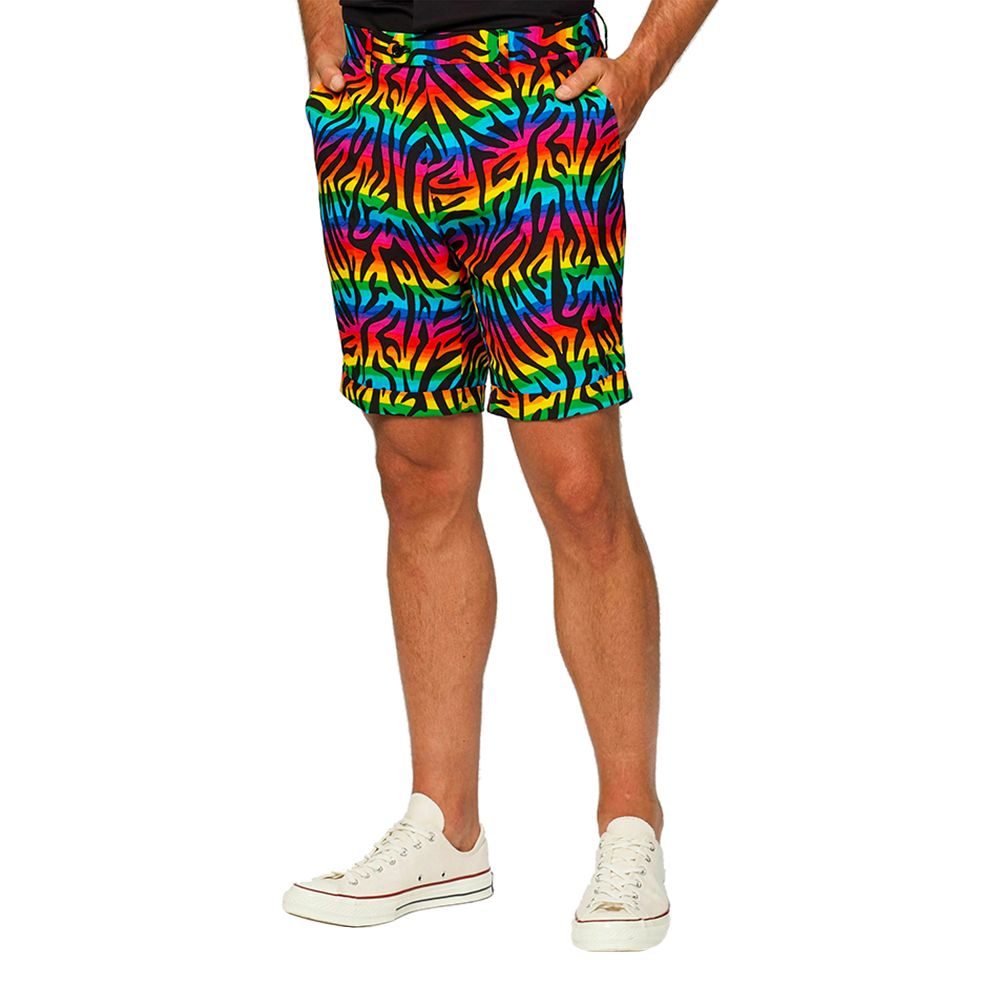OppoSuits Wild Rainbow Shorts Kostym