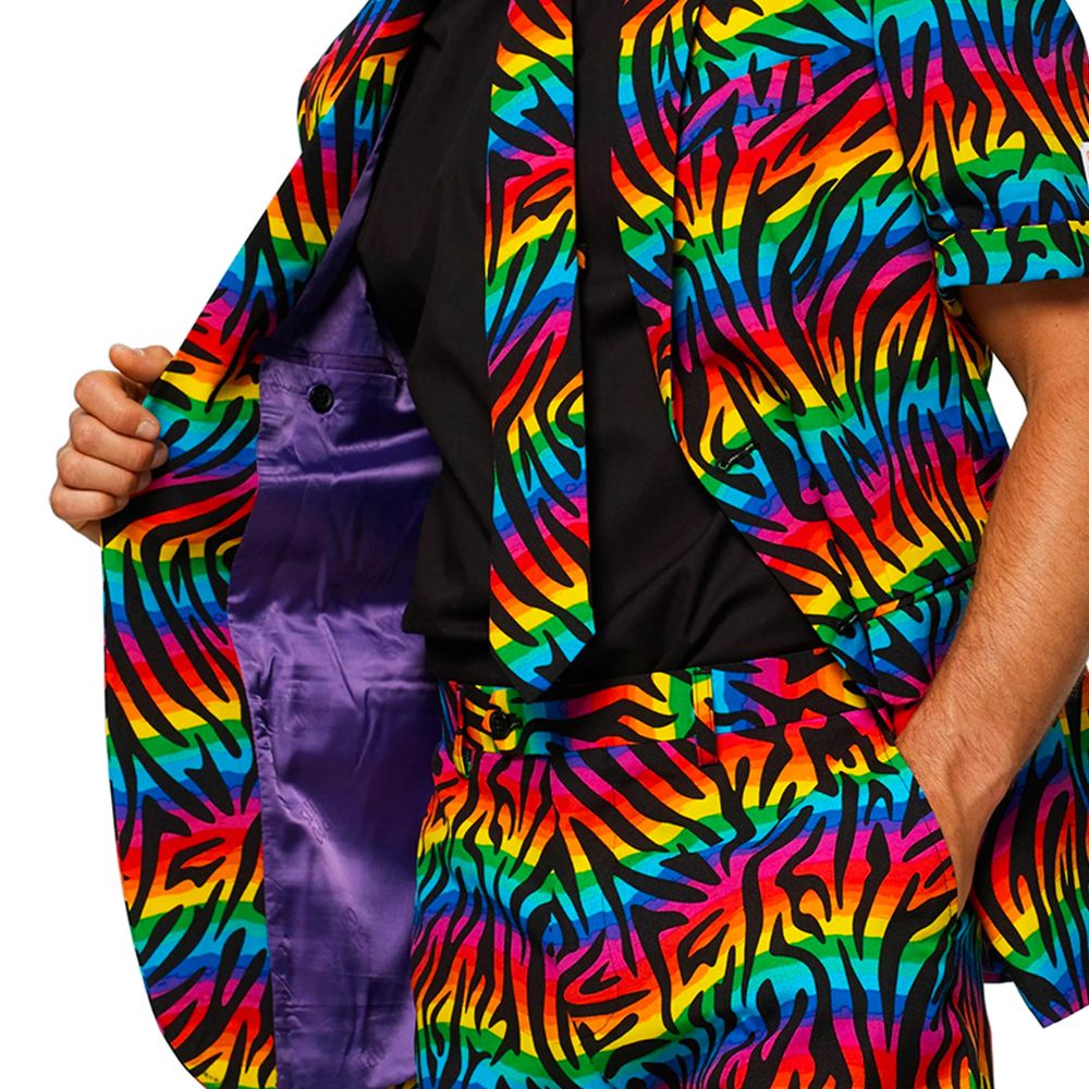 OppoSuits Wild Rainbow Shorts Kostym