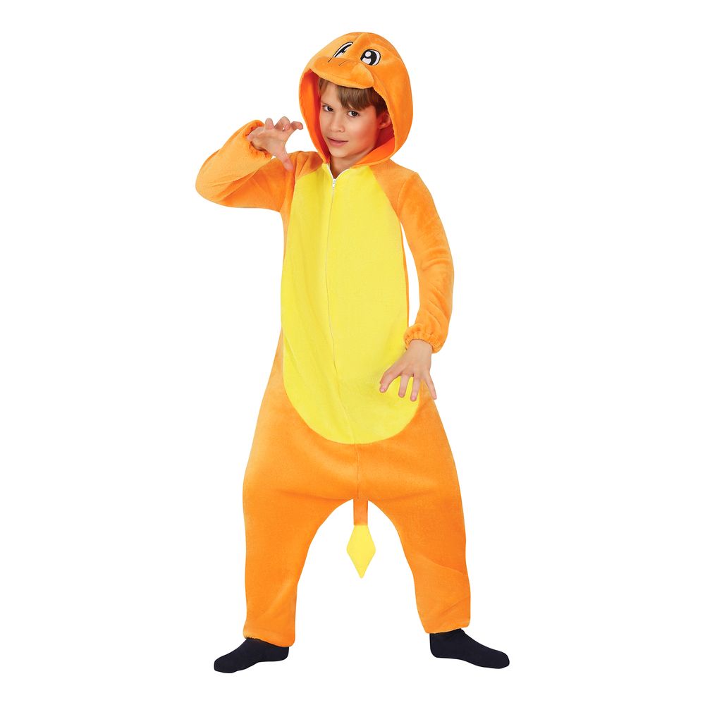 Orange Drage Børnekostume