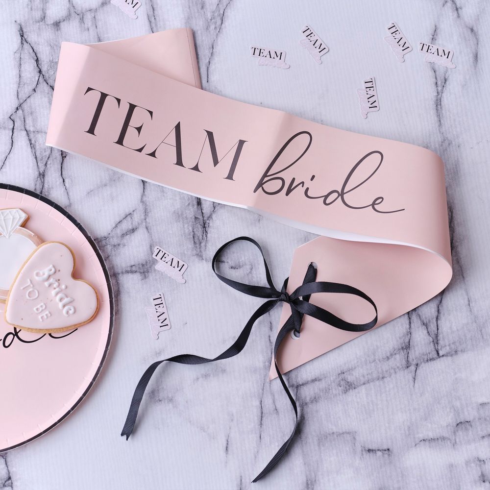 Olkanauha Team Bride Pinkki