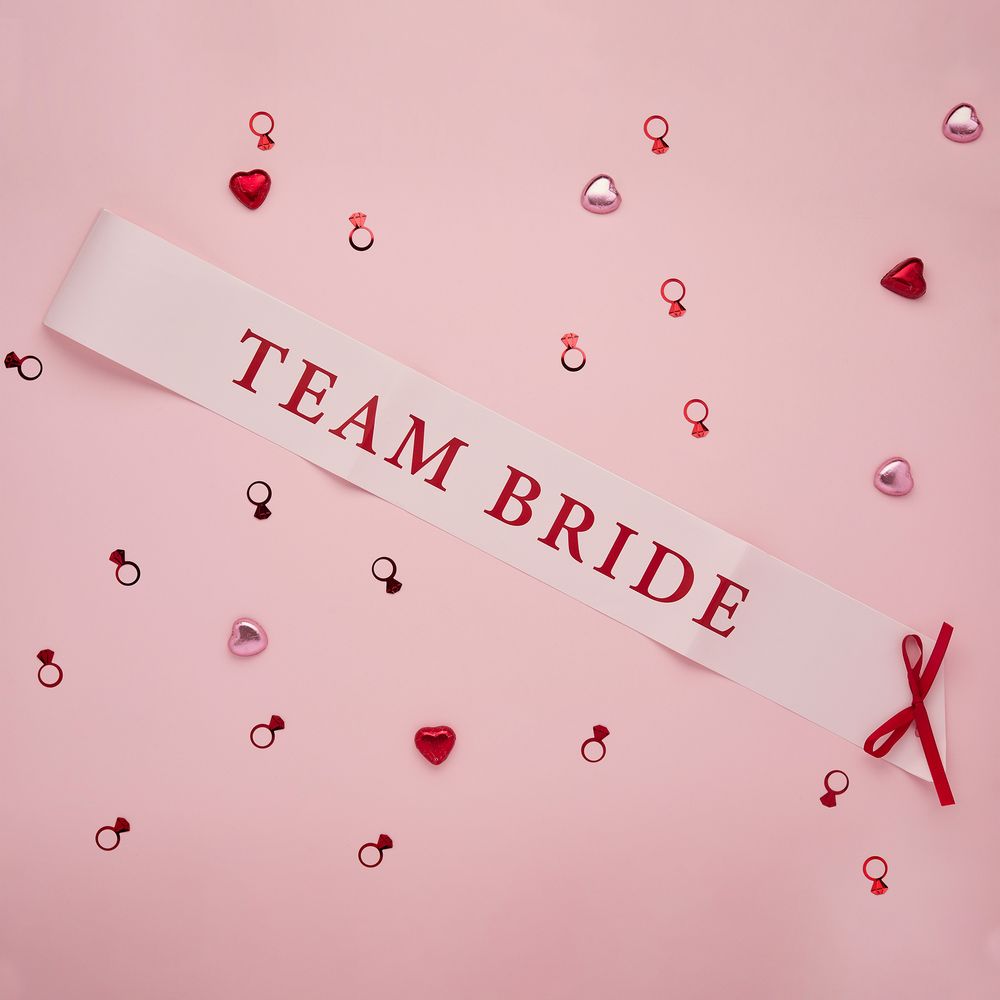 Ordensband Team Bride Rosa