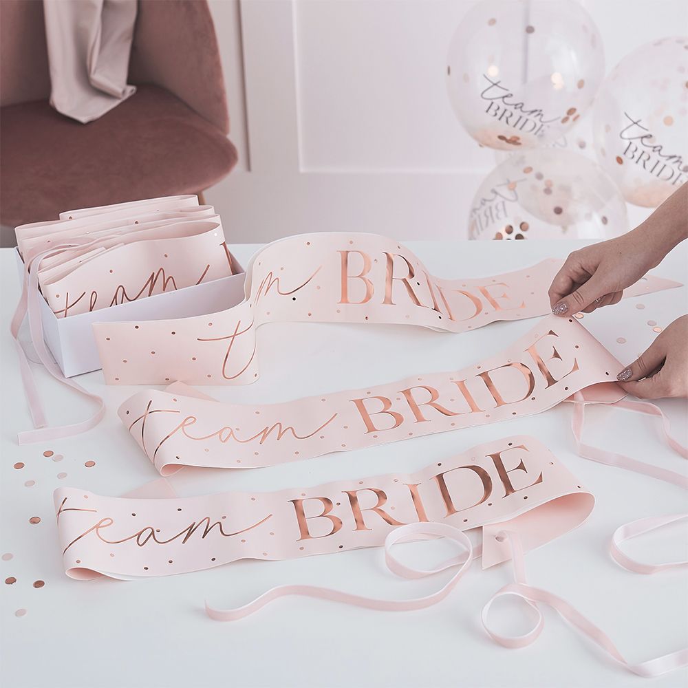 Ordensband Team Bride Rosa/Roséguld