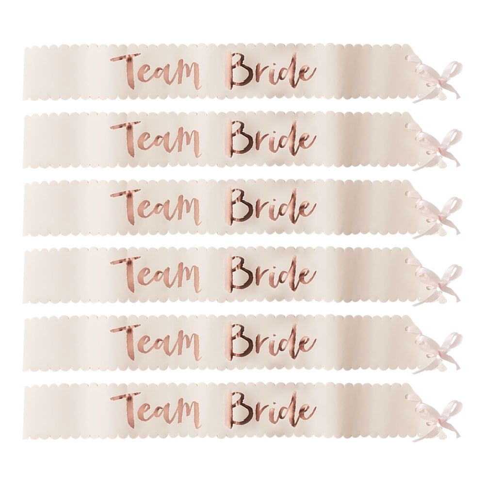 Olkanauha Team Bride Ruusukulta