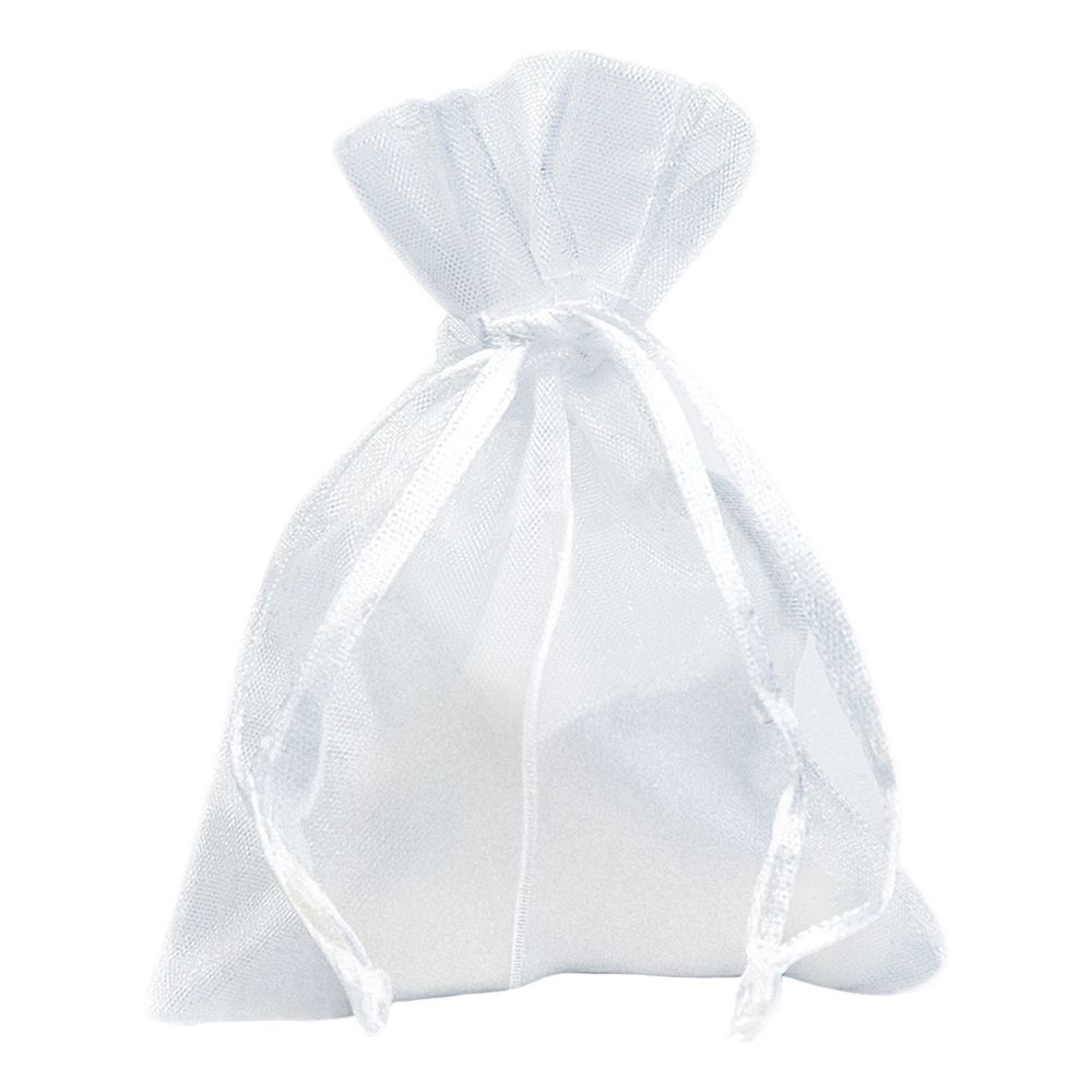Organza poser Hvid