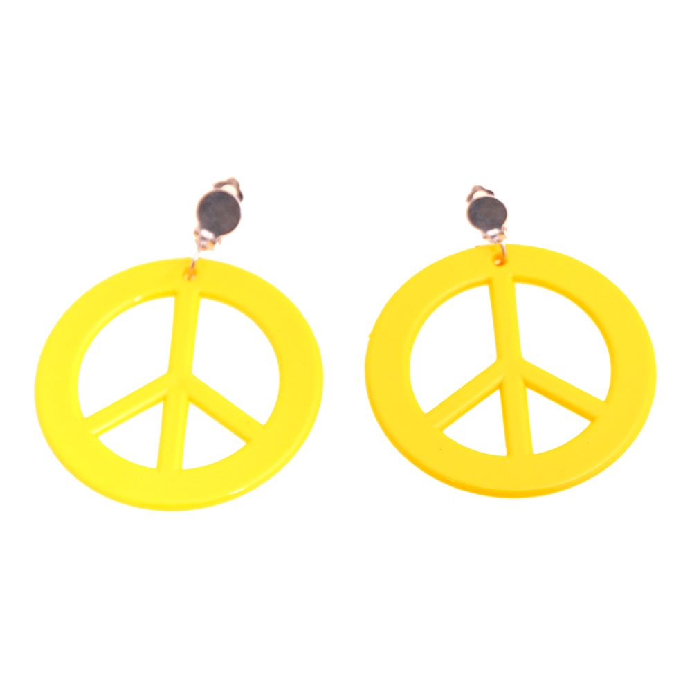 Korvakorut Peace UV Neonkeltainen