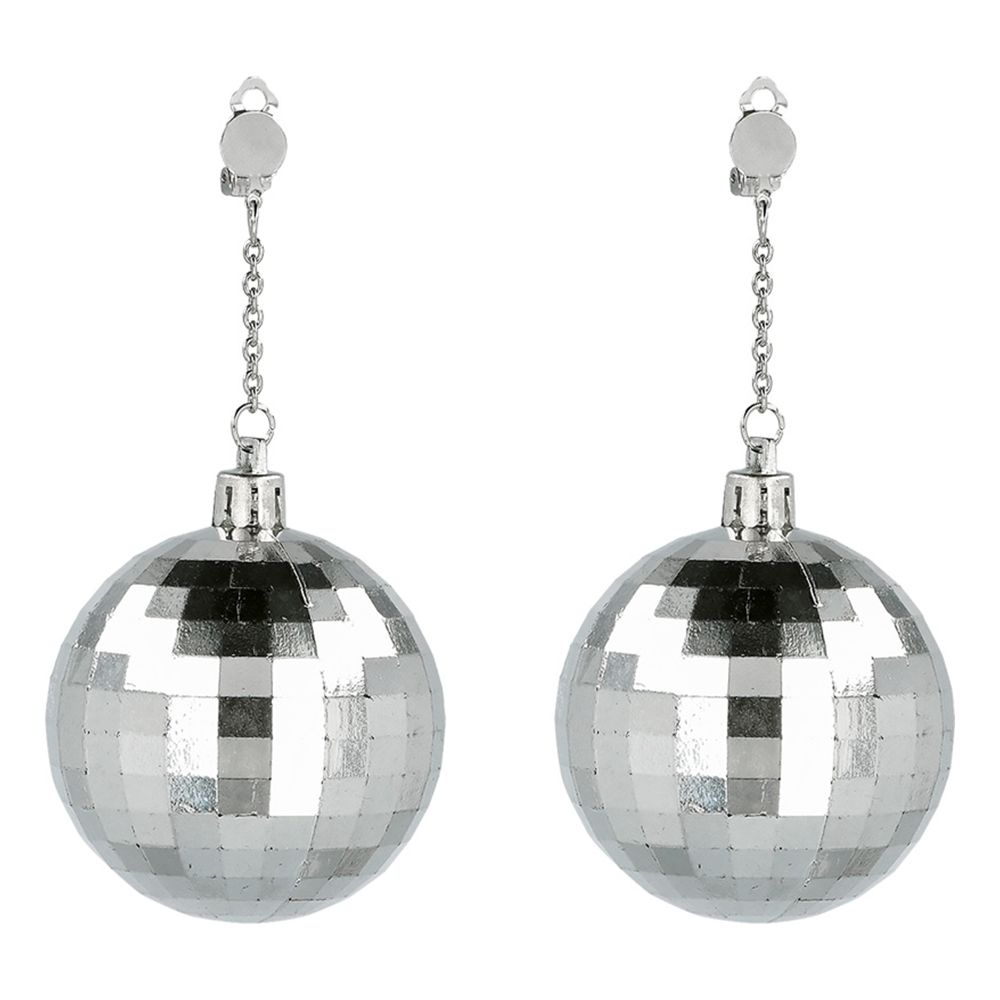 Örhängen Stora Discokulor Silver