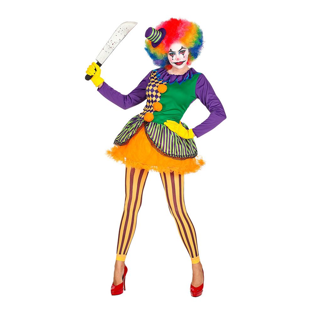 Oskyldig Clown Dam Maskeraddräkt