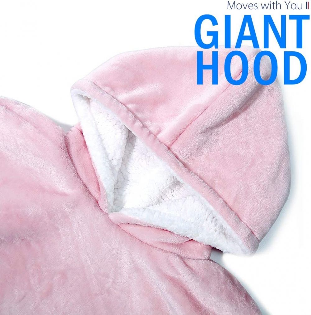 Oversized Plysch Hoodie