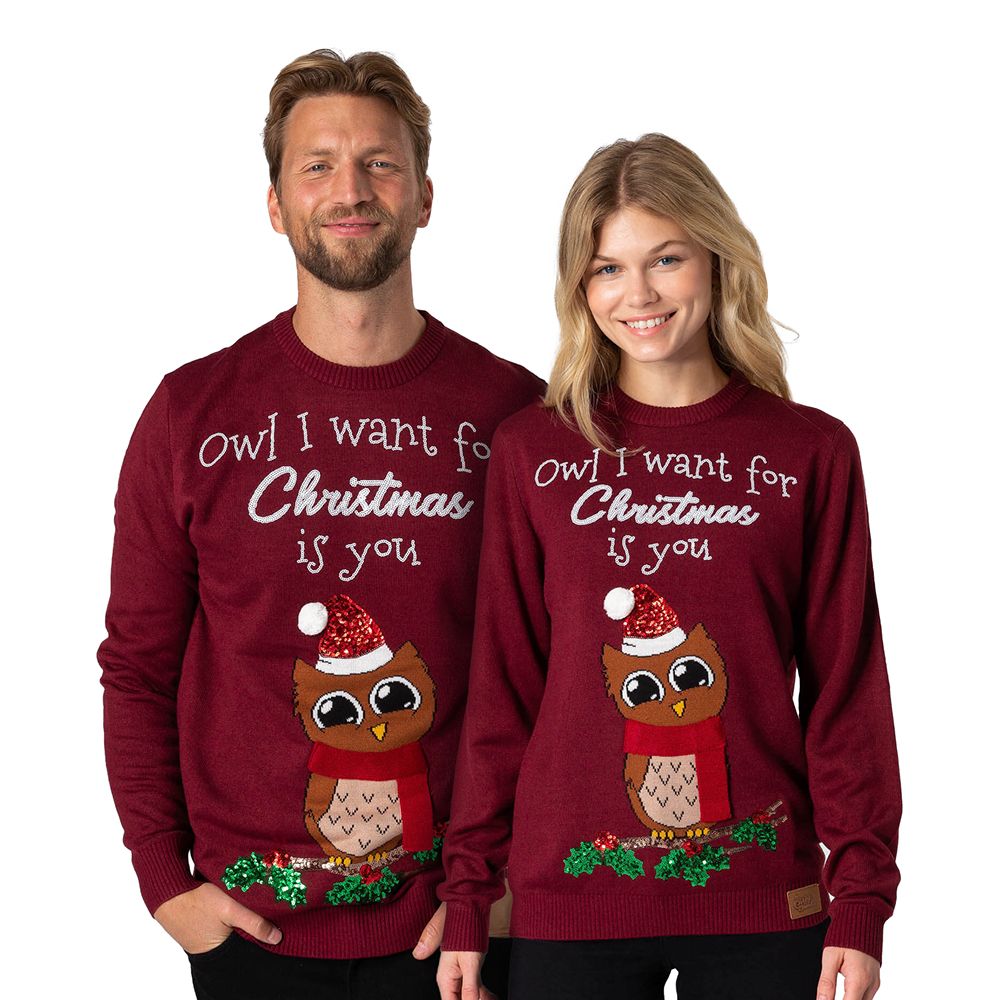 Owl I Want For Christmas Juletrøje
