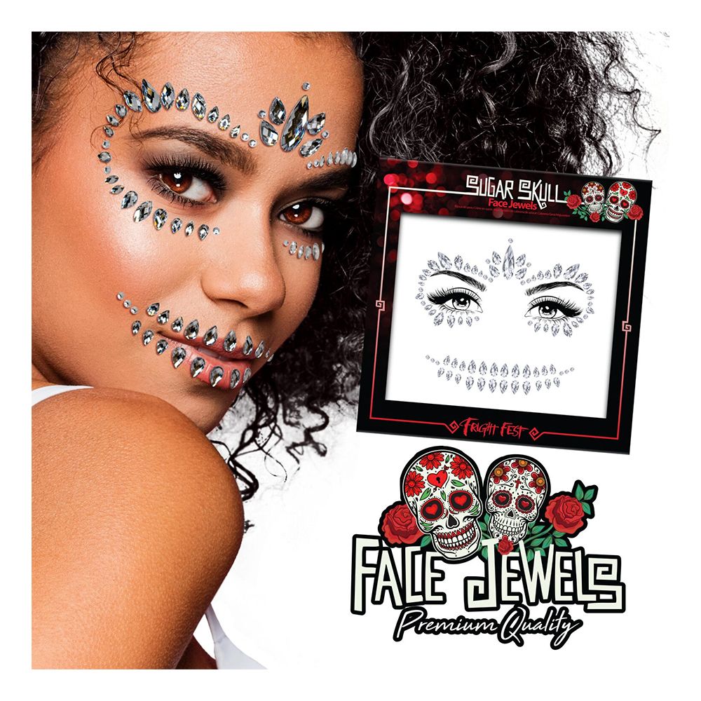 PaintGlow Face Jewels Sugar Skull