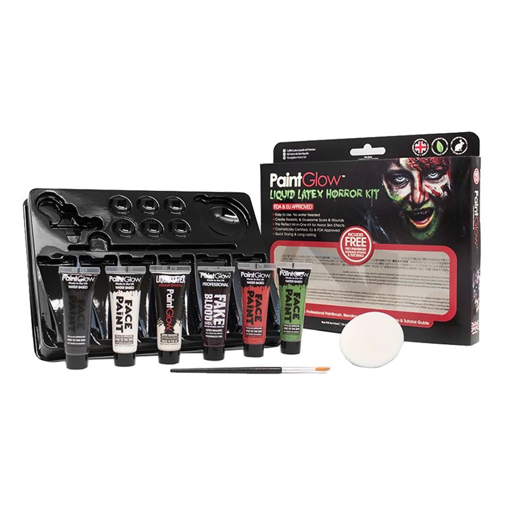 PaintGlow Flytende Lateks Halloween Kit