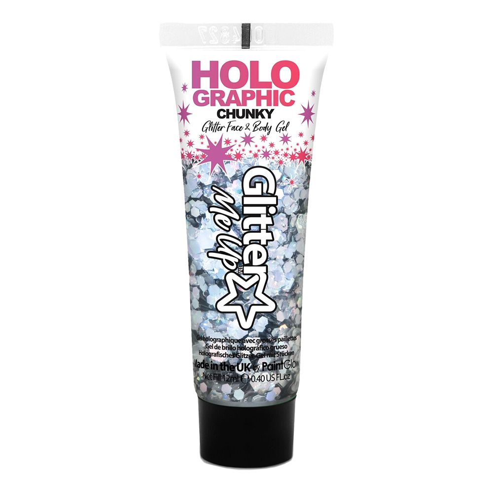 PaintGlow Holografisk Chunky Glitter Gel