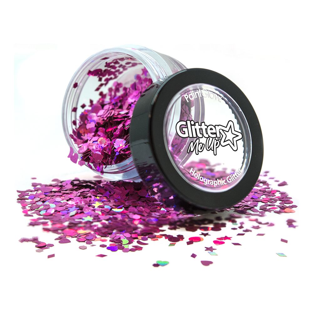 PaintGlow Holografisk Chunky Glitter Shapes