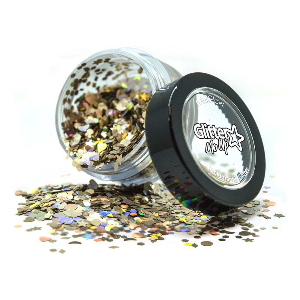PaintGlow Holografisk Chunky Glitter Shapes