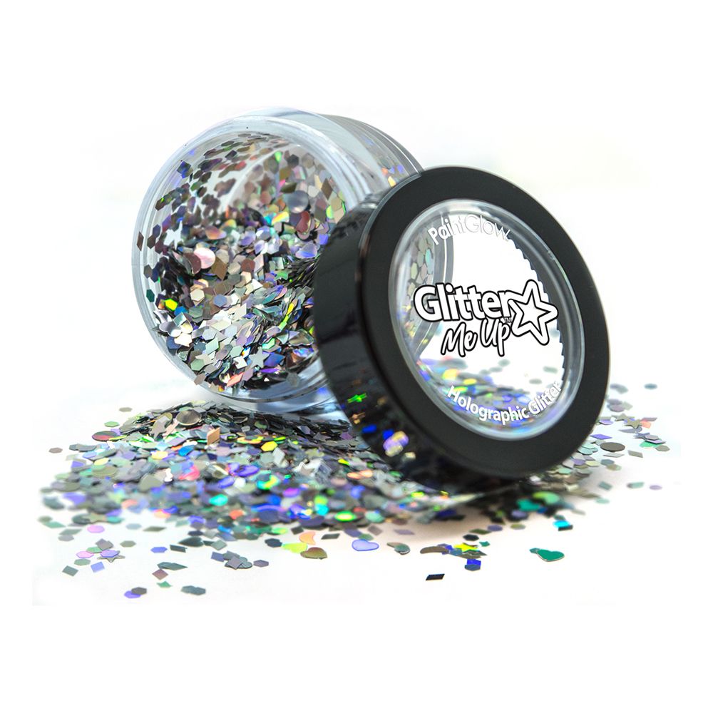 PaintGlow Holografisk Chunky Glitter Shapes