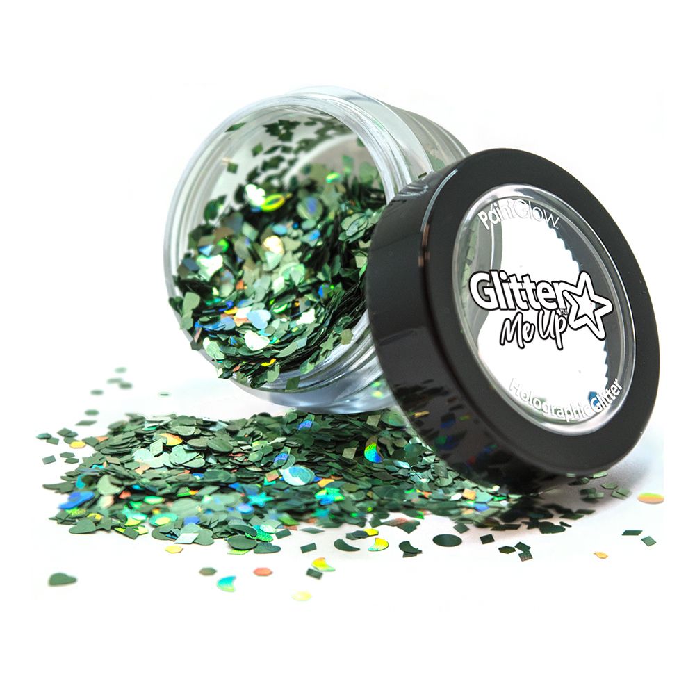 PaintGlow Holografisk Chunky Glitter Shapes