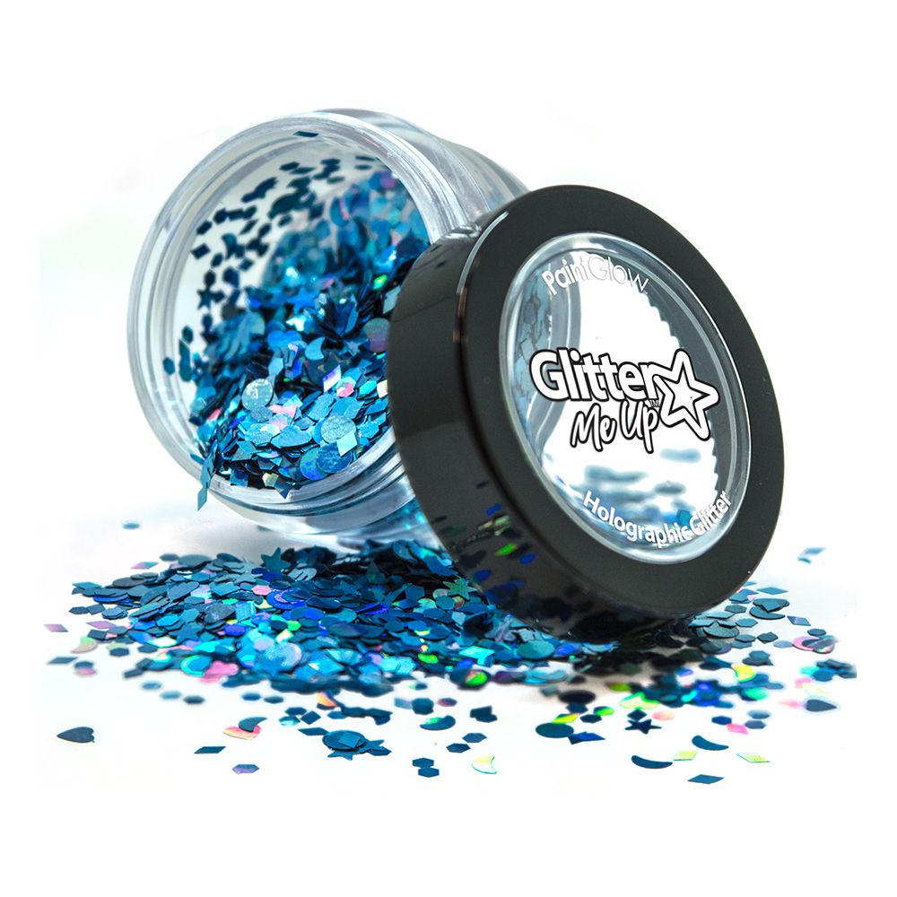 PaintGlow Holografisk Chunky Glitter Shapes