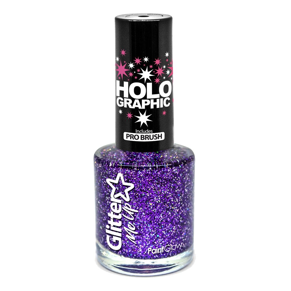 PaintGlow Holografisk Glitter Neglelakk