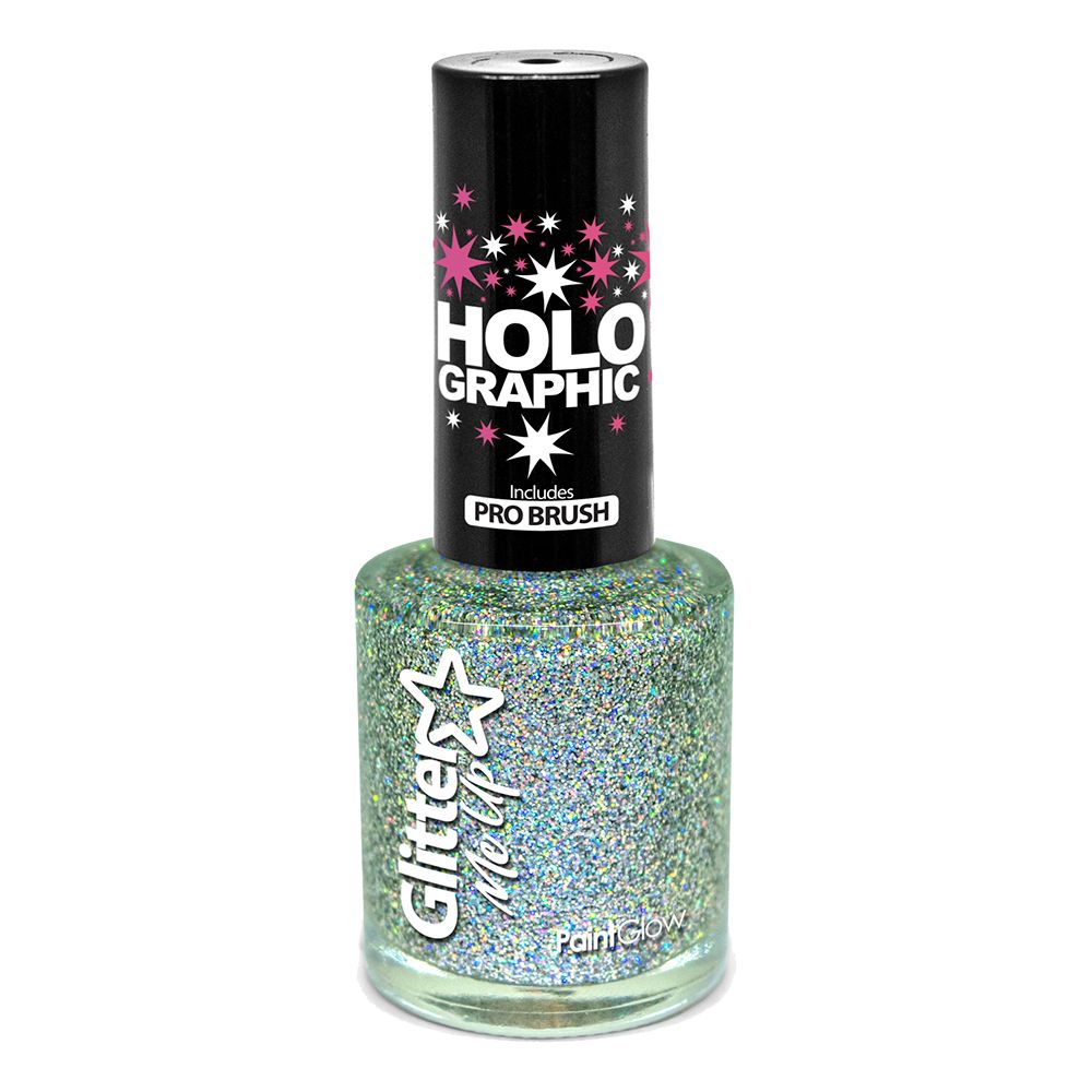 PaintGlow Holografisk Glitter Neglelakk