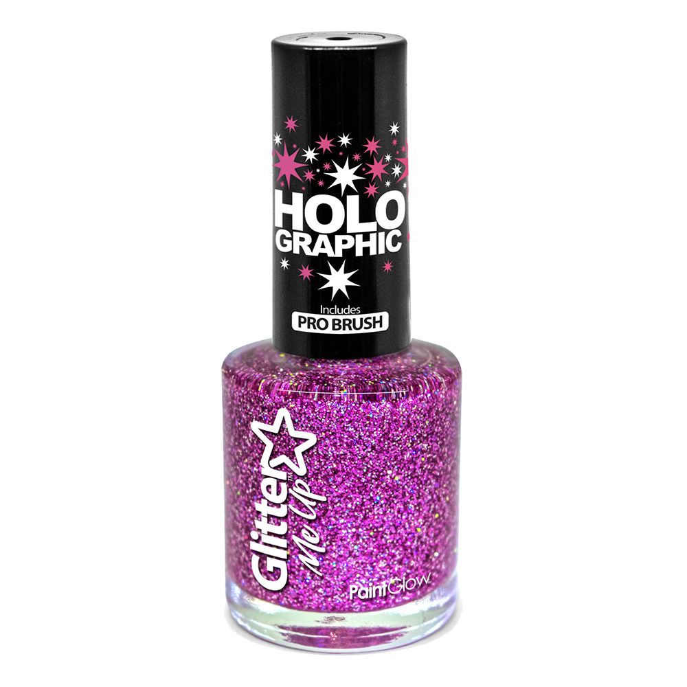 PaintGlow Holografisk Glitter Neglelakk