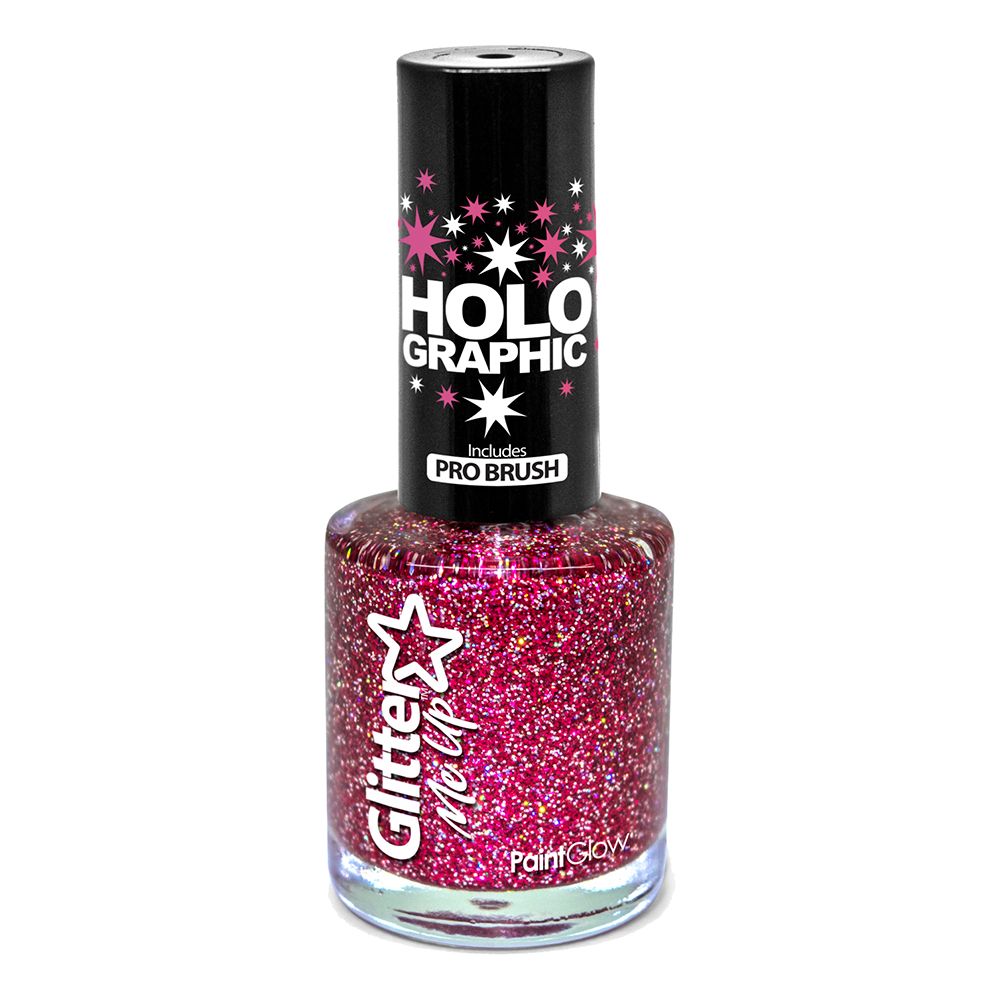 PaintGlow Holografisk Glitter Neglelakk