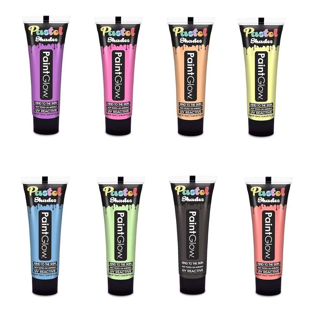 PaintGlow UV Neon Pastell Ansikts- & Kroppsmaling