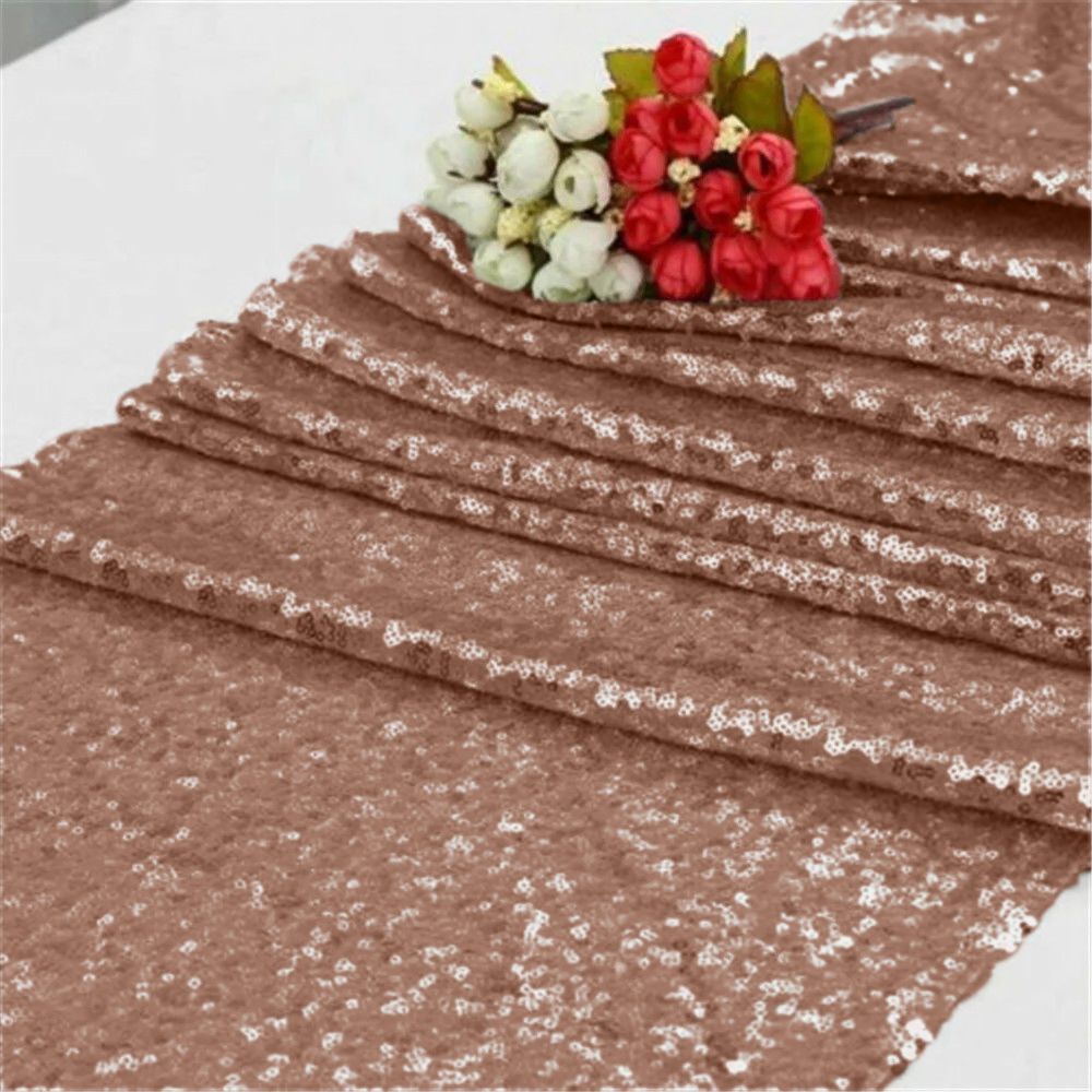 Bordslöpare Paljett Roséguld