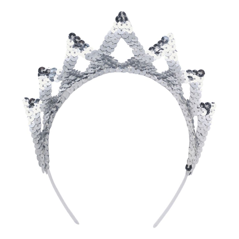 Paljettiara Silver