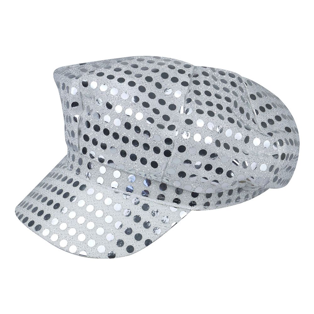 Pailletkasket Sølv