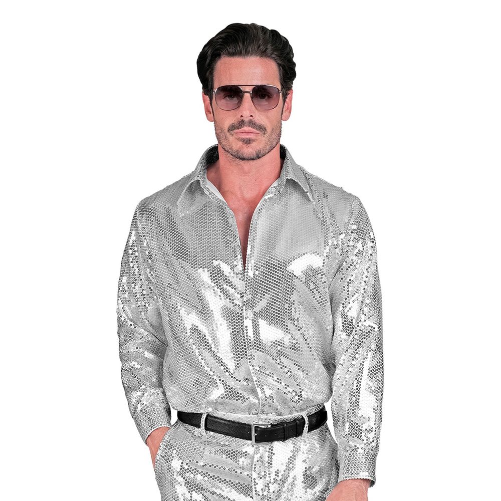 Pailletskjorte Mr. Silver