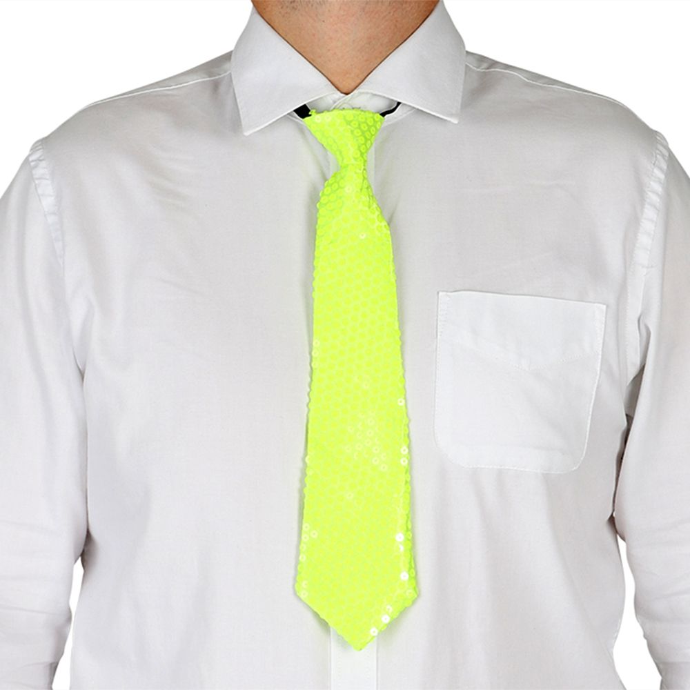 Pailletslips Neongul