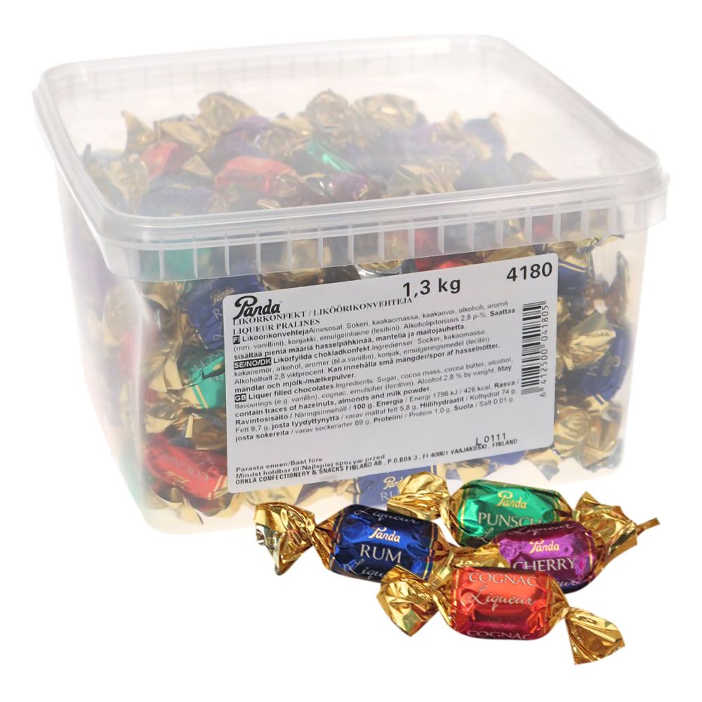 Panda Liquer Fill Chocolates Storpack