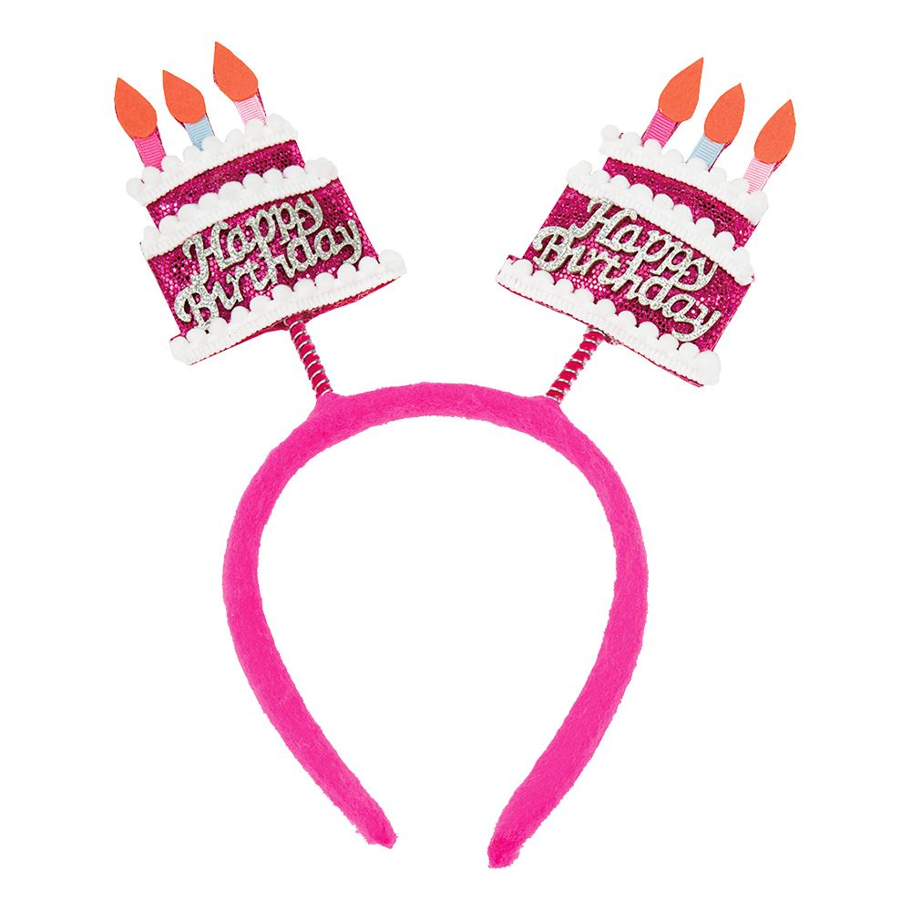 Diadem Happy Birthday med Tårtor