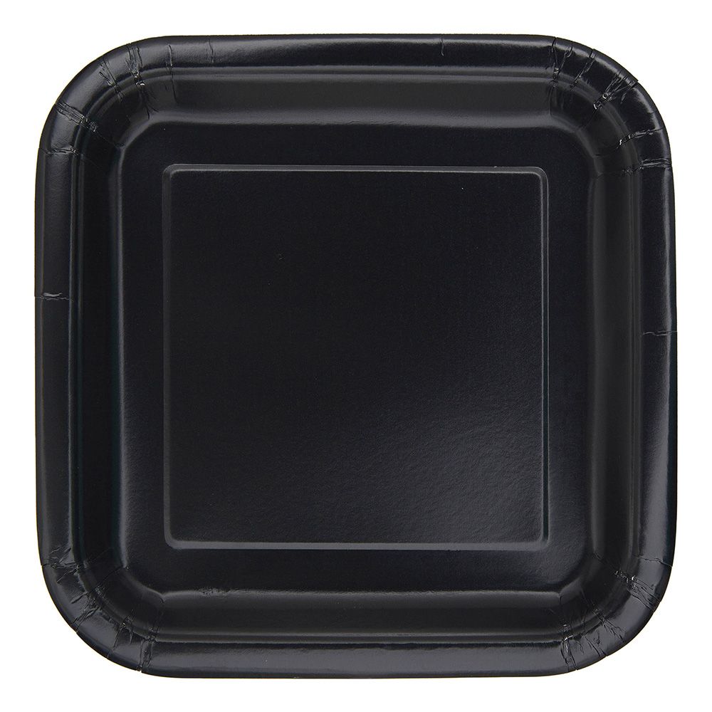 Pappersassietter Kvadrat Svarta