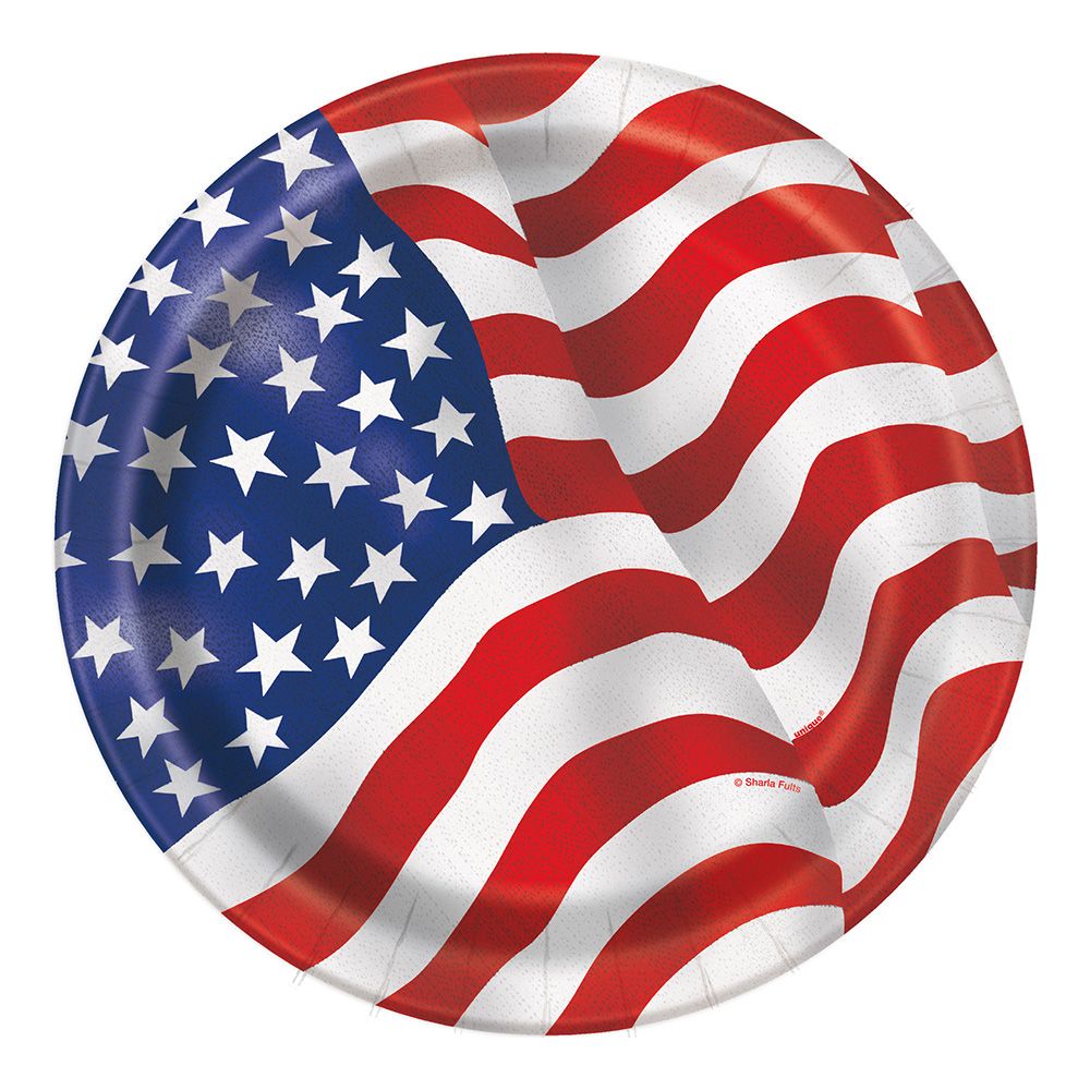 Pappersassietter USA Flagga