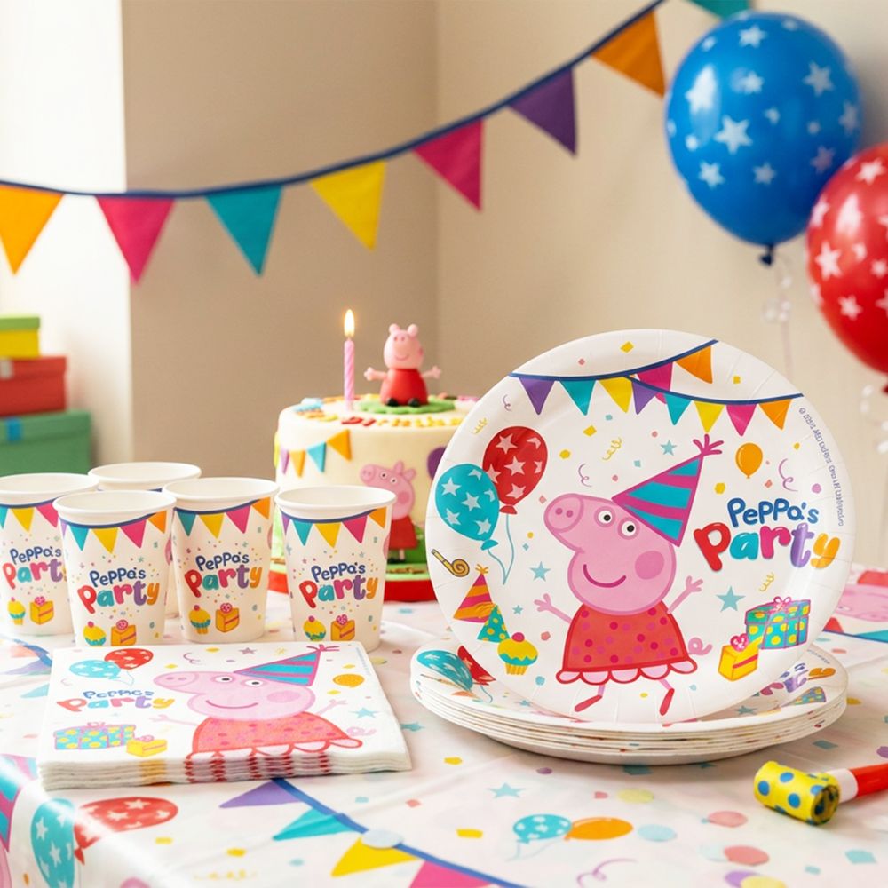 Pappersassietter Greta Gris™ Peppa’s Party