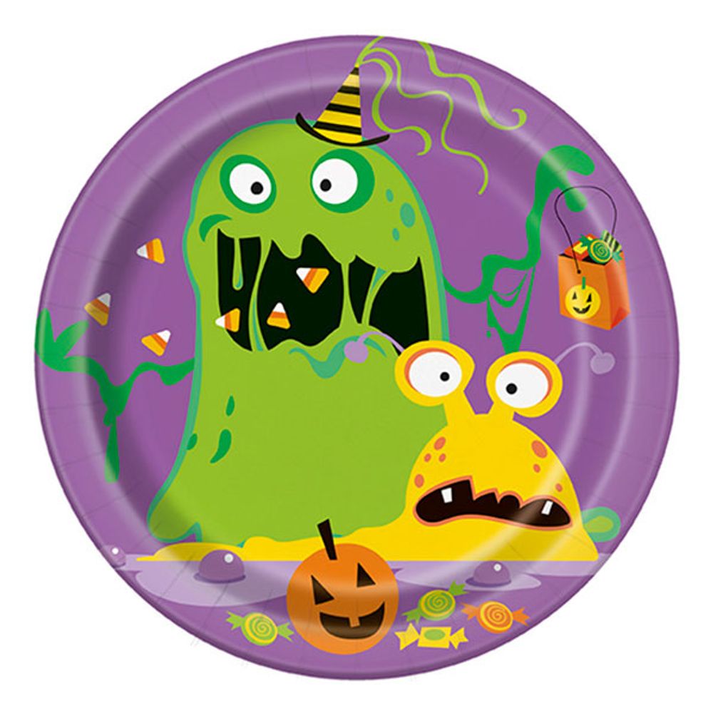 Papptallerkener Halloweenmonster