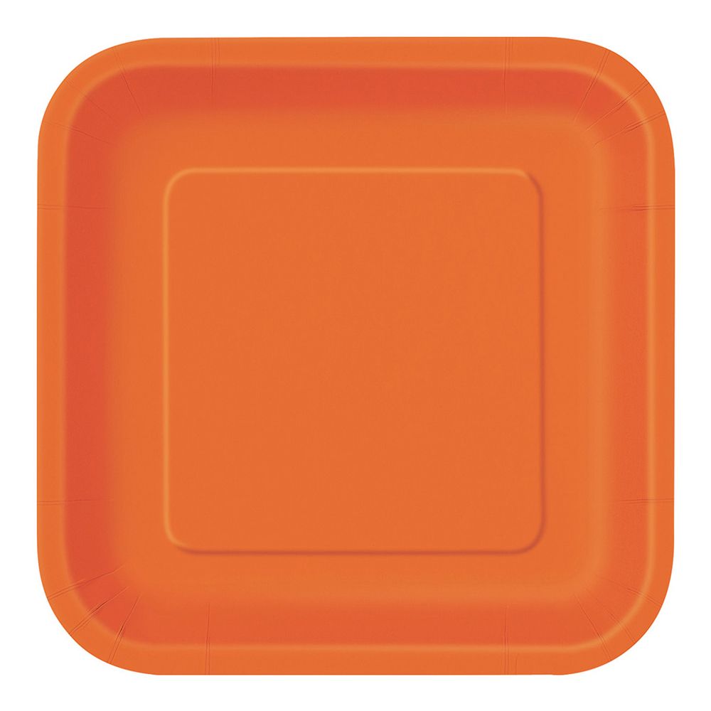 Pappersassietter Kvadrat Orange