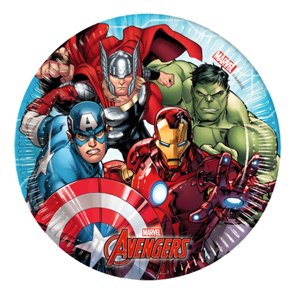 Papptallerkener Mighty Avengers