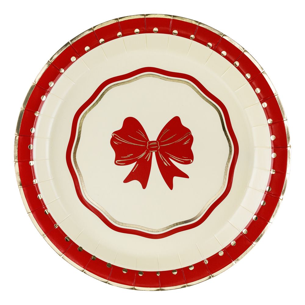 Paperileipälautaset Rusetti Punainen
