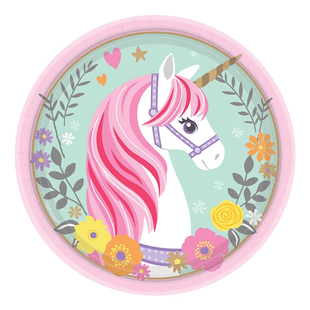 Pappersassietter Unicorn