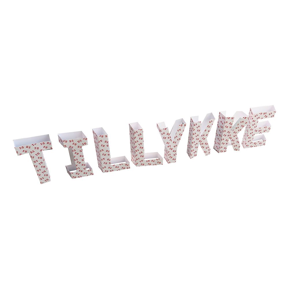 Papirbogstaver Tillykke