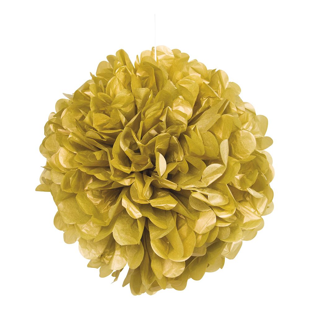 Pom Pom Guld Hängande Dekoration
