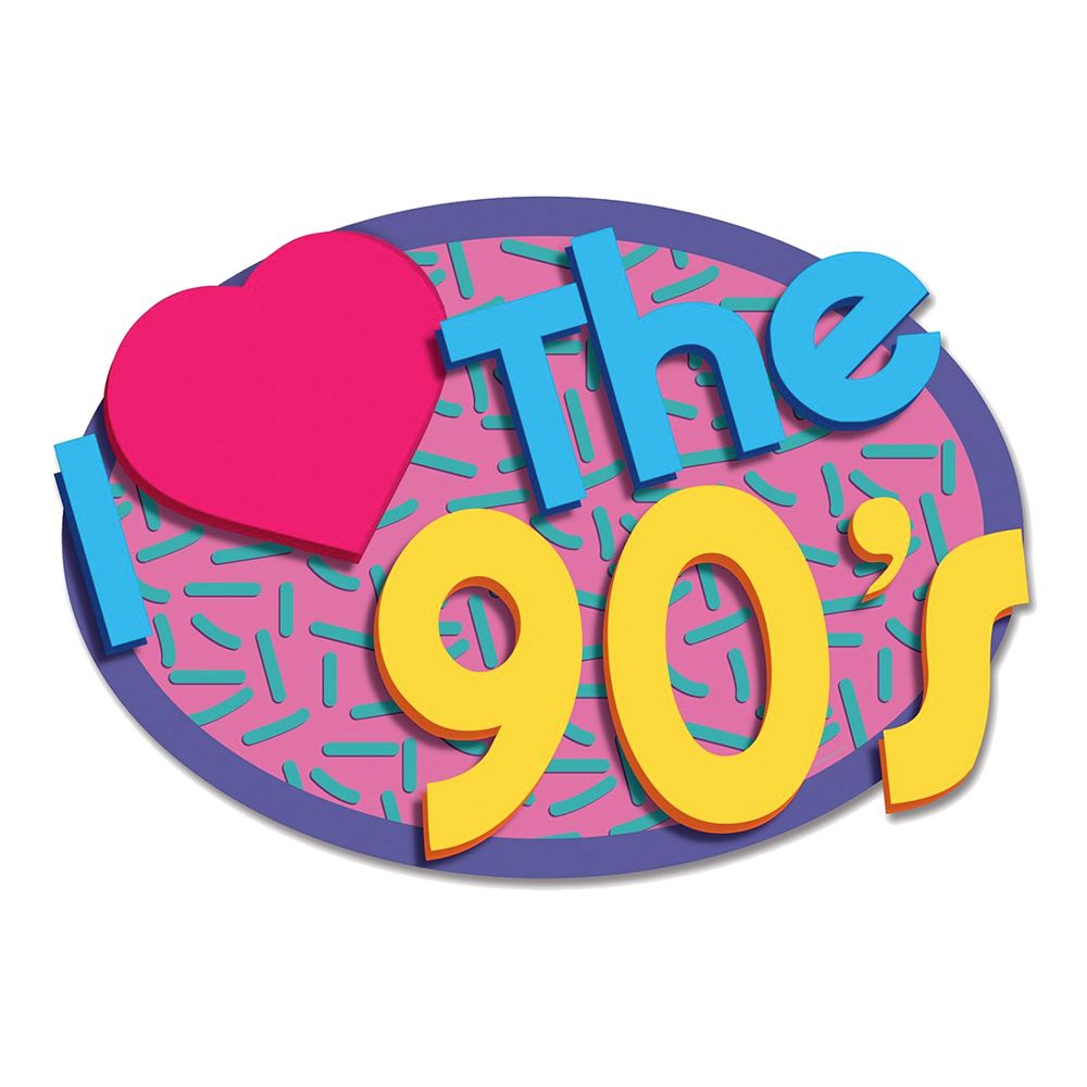 Pappdekorasjon I Love the 90's