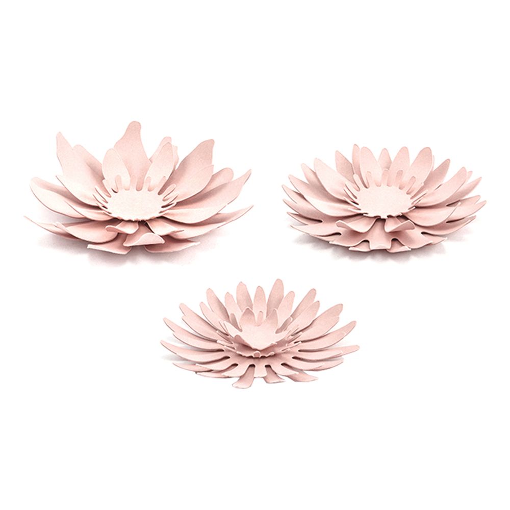 Pappersdekorationer Blommor Rosa