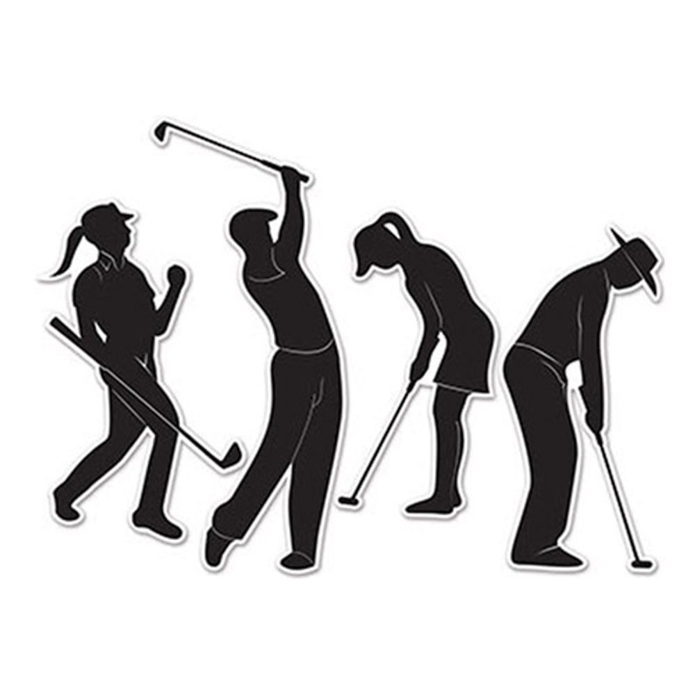 Pappersdekorationer Golfspelare