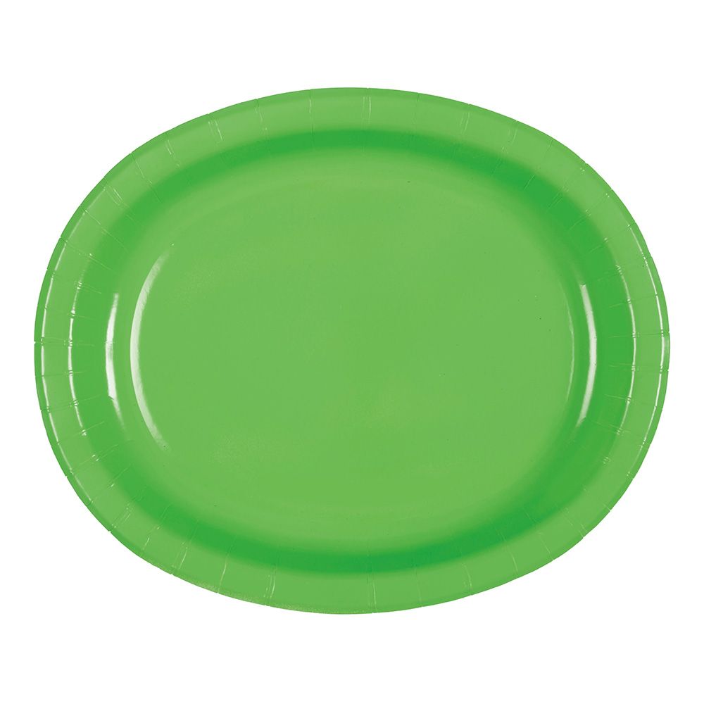 Pappersfat Oval Limegrön