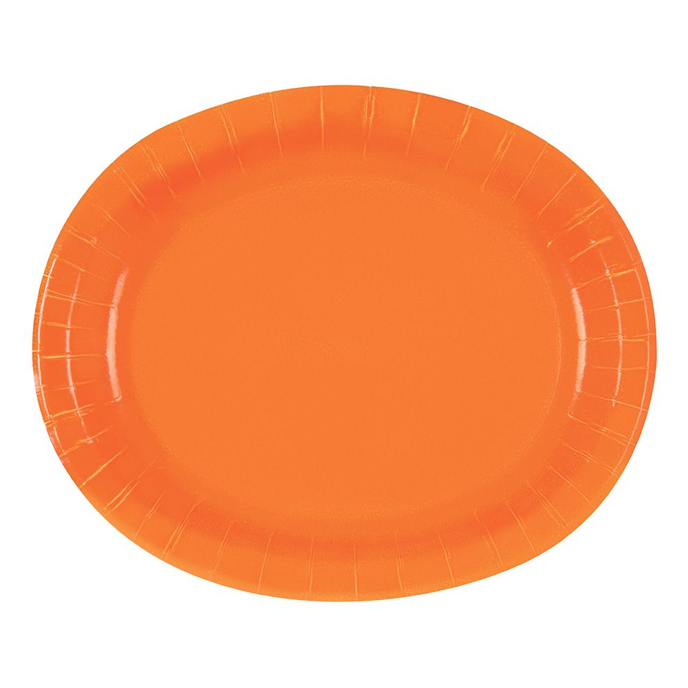 Pappersfat Oval Orange